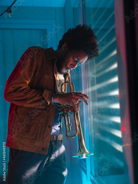 Obraz Young trumpet player