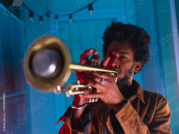 Obraz Young trumpet player