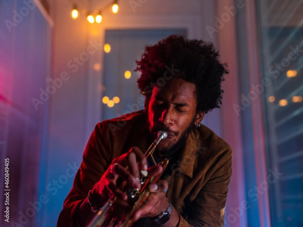 Obraz Young trumpet player