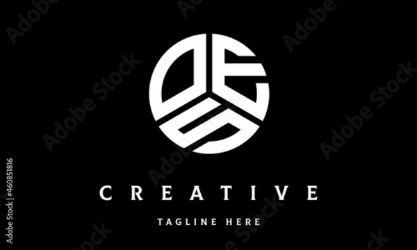 Obraz OES circle three letter logo