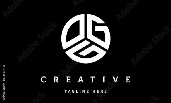 Obraz OGG circle three letter logo