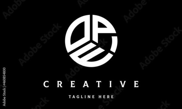 Obraz OPE circle three letter logo
