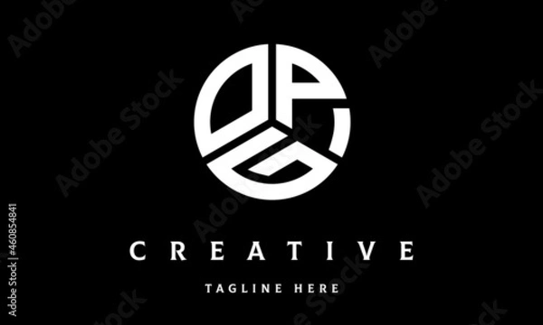 Obraz OPG circle three letter logo