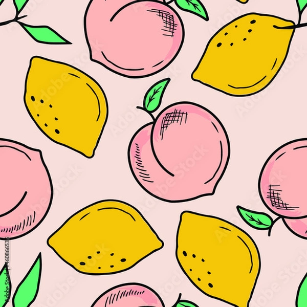 Obraz seamless pattern with fruits