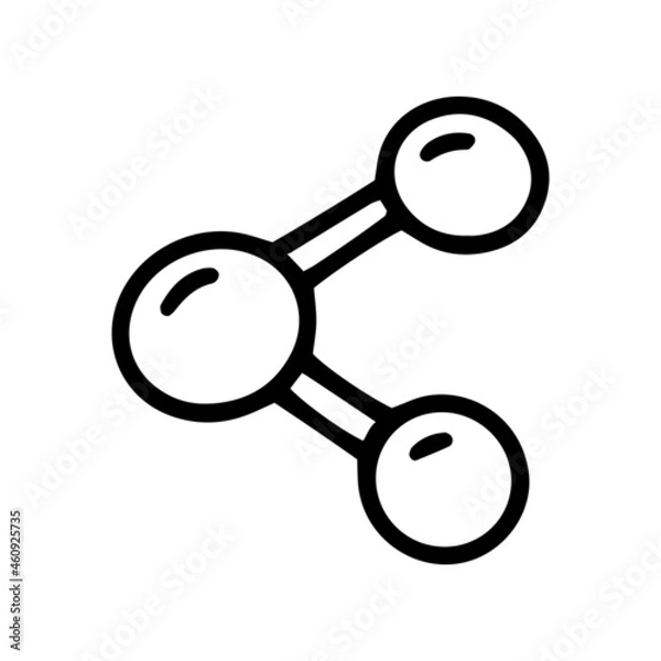 Obraz share line vector doodle simple icon design