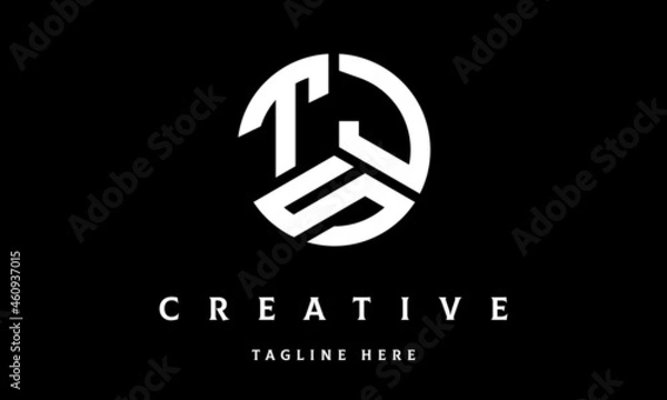 Obraz TJS circle three letter logo