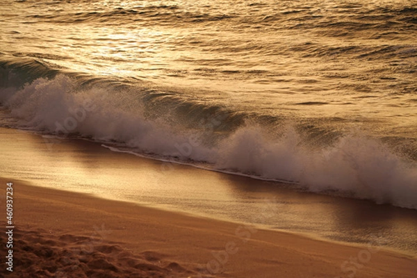 Obraz Golden Beach Sunset with Waves