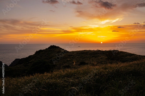 Obraz 南伊豆ユウスゲの丘の夕日