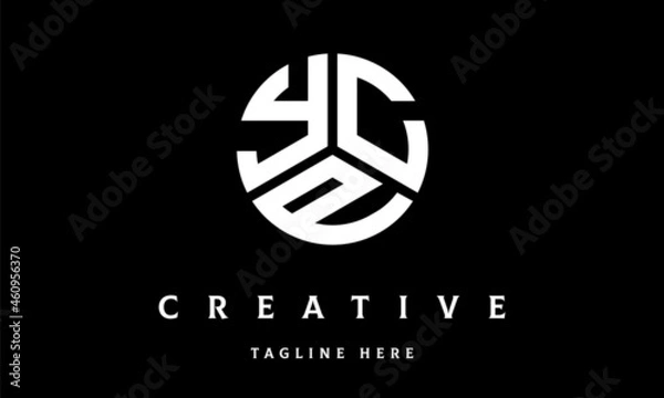 Fototapeta YCP circle three letter logo