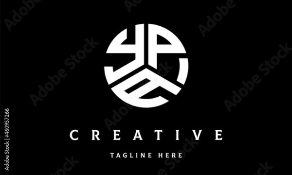Fototapeta YPA circle three letter logo