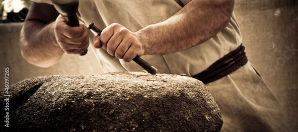 Obraz Praca kamienna