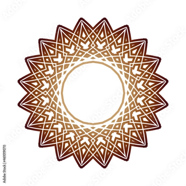 Fototapeta classic luxury ornament with a touch of golden brown gradation