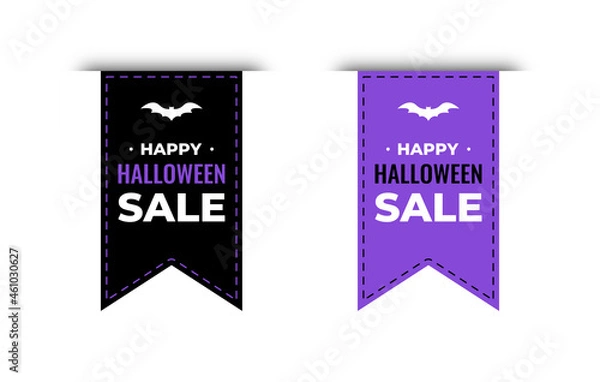 Obraz label, Halloween tag