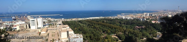 Fototapeta Panoramic view on Algiers coastline 