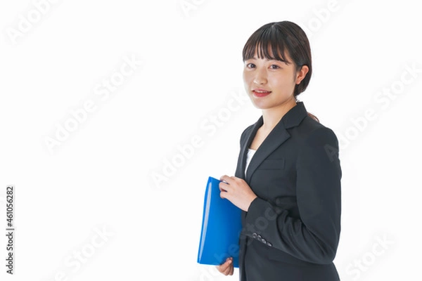 Fototapeta 笑顔のスーツを着たビジネスウーマン