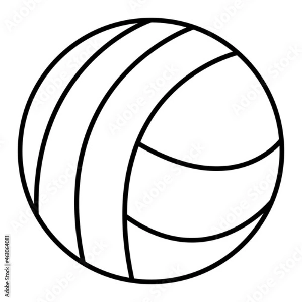 Fototapeta Vector Wool Ball Outline Icon Design