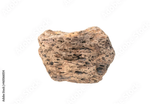 Fototapeta stones isolated on white background.Big granite rock stone.rock stone isolated on white background.