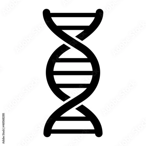 Fototapeta Vector DNA Glyph Icon Design