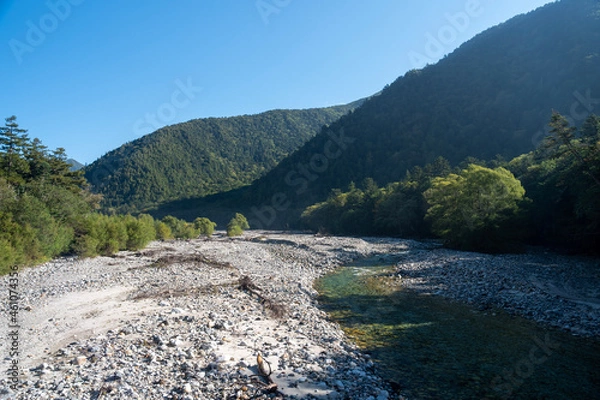 Obraz river in mountains