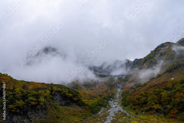 Obraz clouds over the mountains