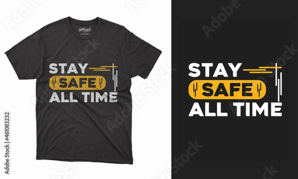 Obraz Typography and vector t-shirt design template