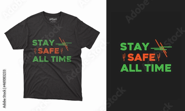 Obraz Typography and vector t-shirt design template