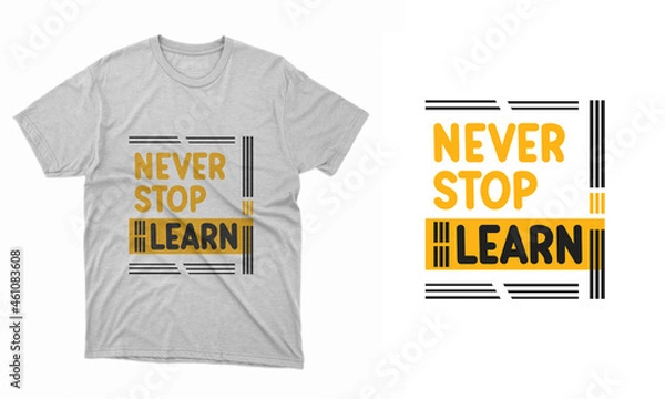 Obraz Typography and vector t-shirt design template