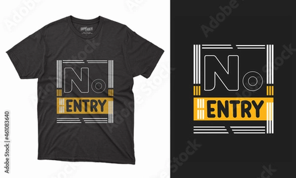 Obraz Typography and vector t-shirt design template