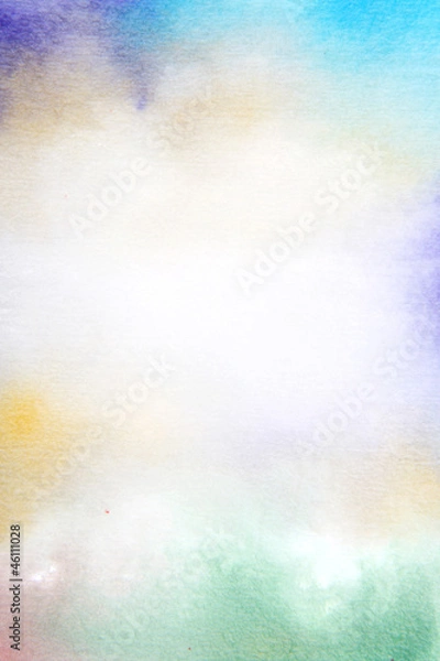 Obraz Abstract textured background: blue, white, and green patterns