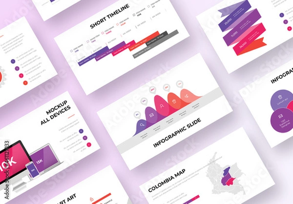 Fototapeta Infographic Presentation