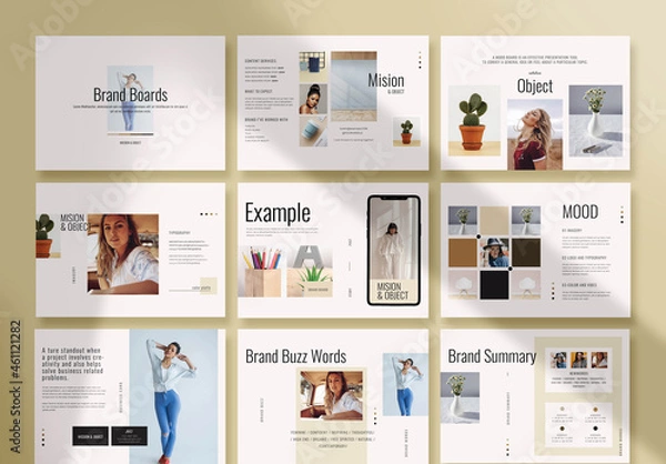 Obraz Brand Boards Layout