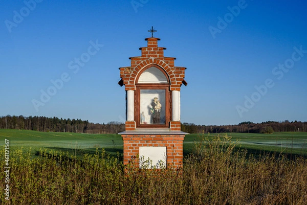 Obraz przydrożna kapliczka