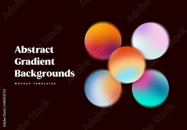 Fototapeta Abstract Gradient Backgrounds Mockup