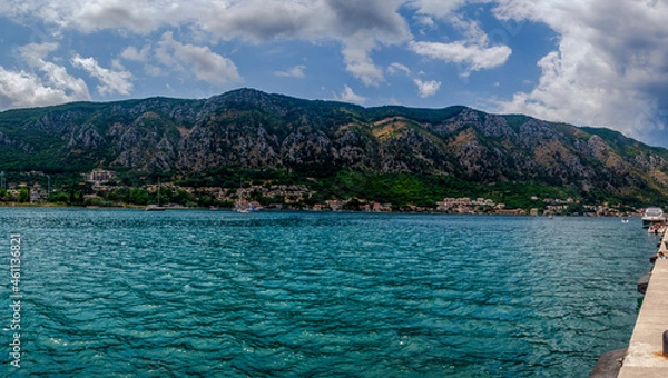 Obraz View form Budva pier to the mountains
