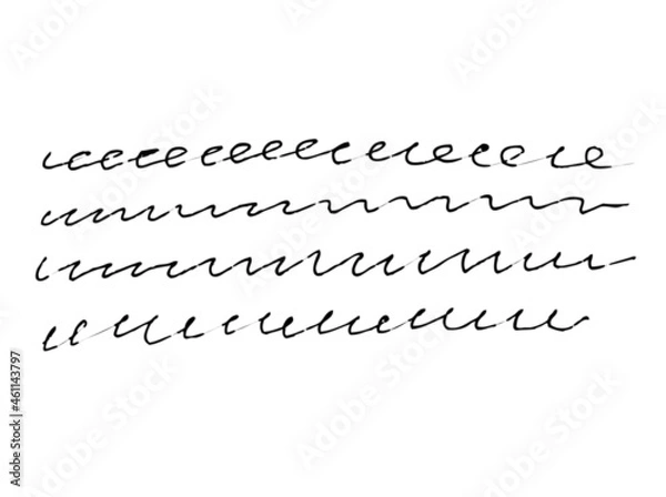 Obraz Abstract hand drawn pattern. Vector illustration.