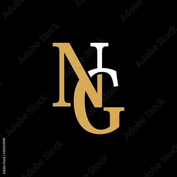Fototapeta NG Letter Logo Design. Creative Modern Alphabet letters monogram icon
