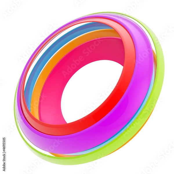 Fototapeta Circular round copyspace frame abstract background