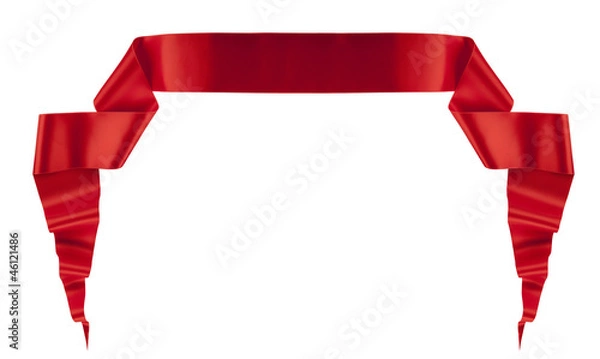 Fototapeta Elegance red ribbon