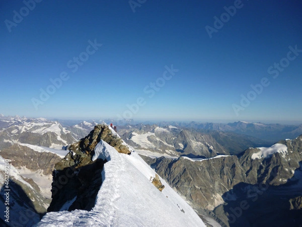 Obraz スイスの山　マッターホルン山頂　8月