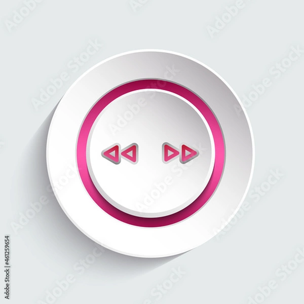 Obraz Music button design element for your website, page, template, layout. Graphic design creative element. Vector illustration.