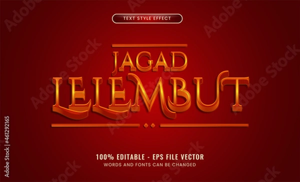 Fototapeta Halloween Party editable text effect Premium Vector 