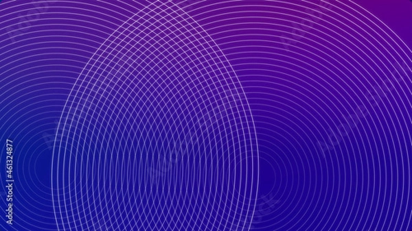 Fototapeta Abstract vector smooth color wave. Blue flow curve motion illustration. Smoke design. Vector lines.