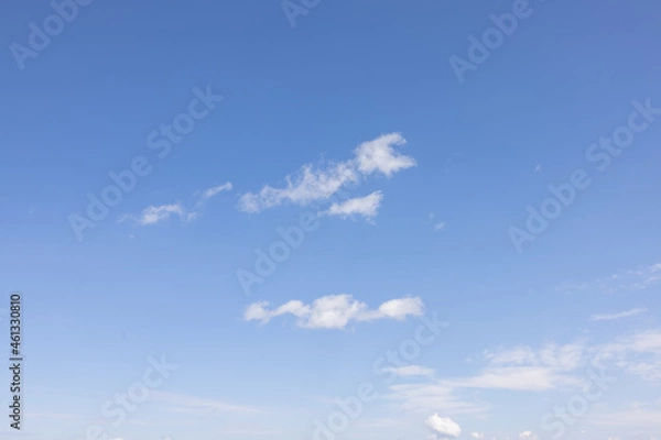 Fototapeta Amazing clouds hanging in the blue sky. Wonderful sunset and a better sunrise with beautiful clouds with a colourful sky.