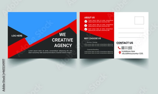 Obraz New creative corporate  Postcard Template 