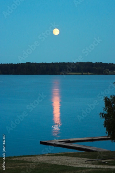 Obraz sunset over the lake