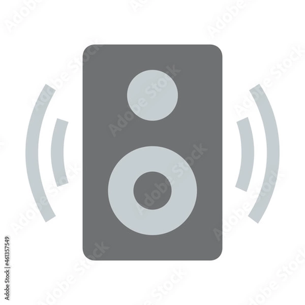 Fototapeta loudspeaker flat icon