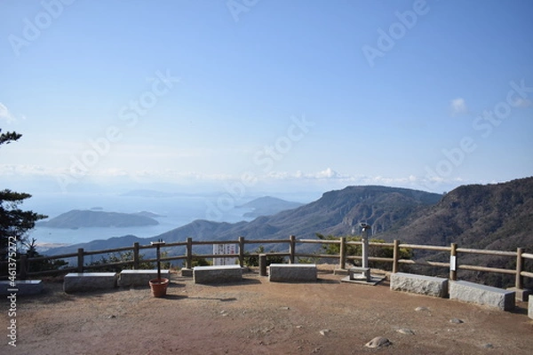 Obraz 三笠山山頂付近