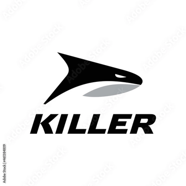 Obraz Killer whale logo template