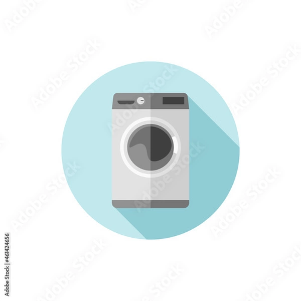 Obraz Vector flat design icon Washing Machine