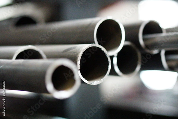 Fototapeta Edelstahl Metallrohre